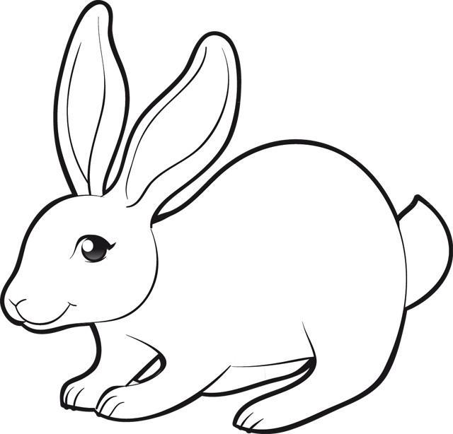 Coloriage Lapin A Decouper Dessin Gratuit A Imprimer