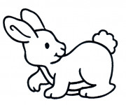 Coloriage Lapin pour enfant