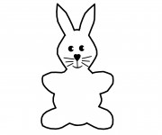 Coloriage Petite image de Lapin