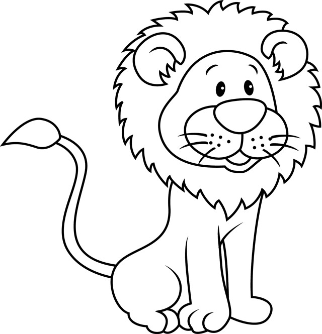 Coloriage Lion 13 dessin gratuit à imprimer