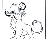 Coloriage Lion 14