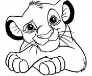 Coloriage Lion 17