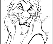 Coloriage Lion 19