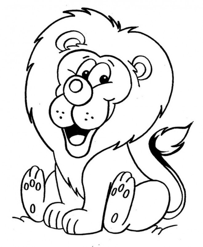 Coloriage Lion 2 dessin gratuit à imprimer