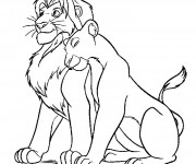 Coloriage Lion 26