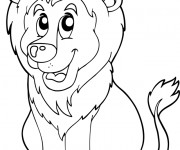 Coloriage Lion 37