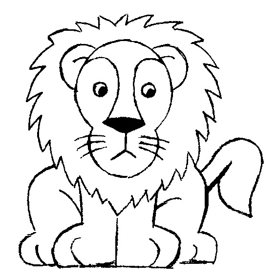 Coloriage Lion 4 dessin gratuit à imprimer
