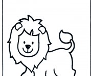 Coloriage Lion 40