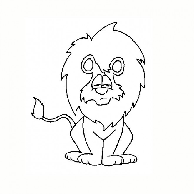 Coloriage et dessins gratuits Lion 48 à imprimer