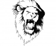 Coloriage Lion 9