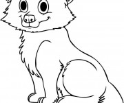 Coloriage Loup 12