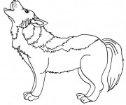 Coloriage et dessins gratuit Loup 13 à imprimer