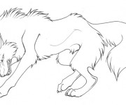 Coloriage et dessins gratuit Loup 19 à imprimer