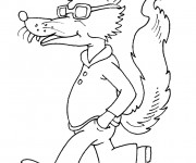 Coloriage et dessins gratuit Loup 4 à imprimer