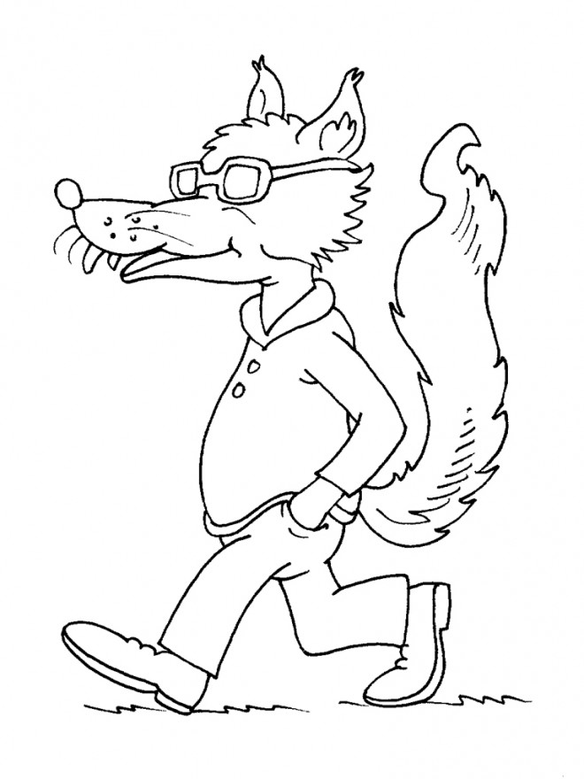 Coloriage Loup gratuit à imprimer