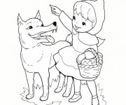 Coloriage et dessins gratuit Loup 6 à imprimer