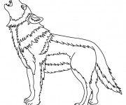 Coloriage et dessins gratuit Loup 8 à imprimer