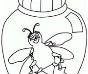 Coloriage Bocal &agrave; Luciole en ligne