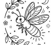 Coloriage Jolie Luciole