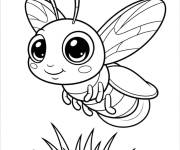 Coloriage Luciole aux beaux yeux