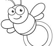 Coloriage et dessins gratuit Luciole avec deux petites lampes à imprimer