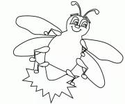 Coloriage Luciole dessin&eacute;e par enfant