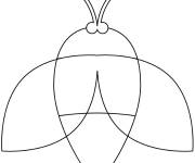 Coloriage et dessins gratuit Luciole en forme g&eacute;om&eacute;trique à imprimer