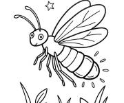 Coloriage Luciole facile
