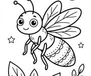 Coloriage Luciole souriante