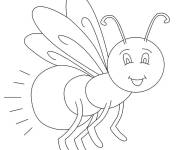 Coloriage Luciole stylis&eacute;