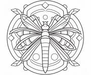 Coloriage Mandala de Luciole