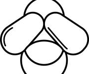 Coloriage Mod&egrave;le de petite luciole