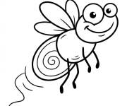Coloriage et dessins gratuit Simple Luciole de cartoon à imprimer