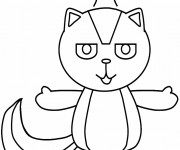 Coloriage et dessins gratuit Moufette couleur à imprimer