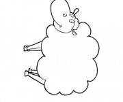 Coloriage et dessins gratuit Mouton mignon à imprimer