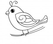 Coloriage Oiseau Qui Chante Dessin Gratuit à Imprimer