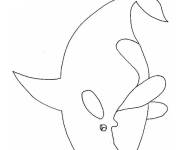 Coloriage et dessins gratuit Orque facile pour enfants à imprimer