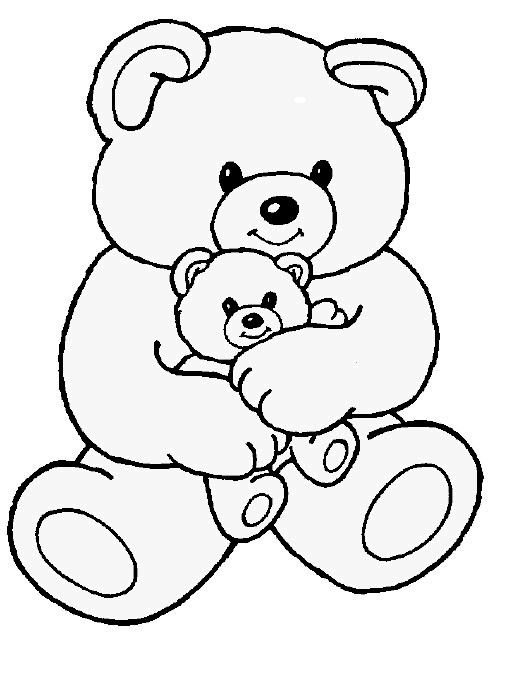 Coloriage Ours Et Peluche Dessin Gratuit à Imprimer