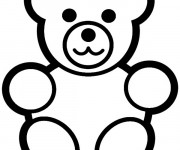 Coloriage et dessins gratuit Peluche Ours à imprimer