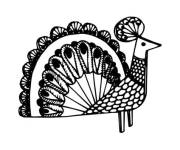 Coloriage Paon simple en ligne