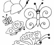 Coloriage et dessins gratuit Papillon maternelle simple à colorier à imprimer