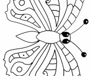 Coloriage et dessins gratuit Papillon simple à imprimer