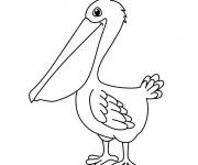 Coloriage Dr&ocirc;le de petit p&eacute;lican