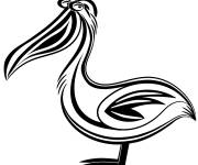 Coloriage P&eacute;lican artline