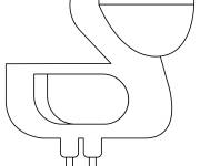 Coloriage et dessins gratuit P&eacute;lican en forme g&eacute;om&eacute;trique à imprimer
