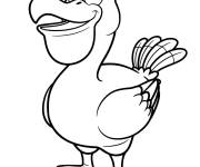 Coloriage P&eacute;lican rigolo