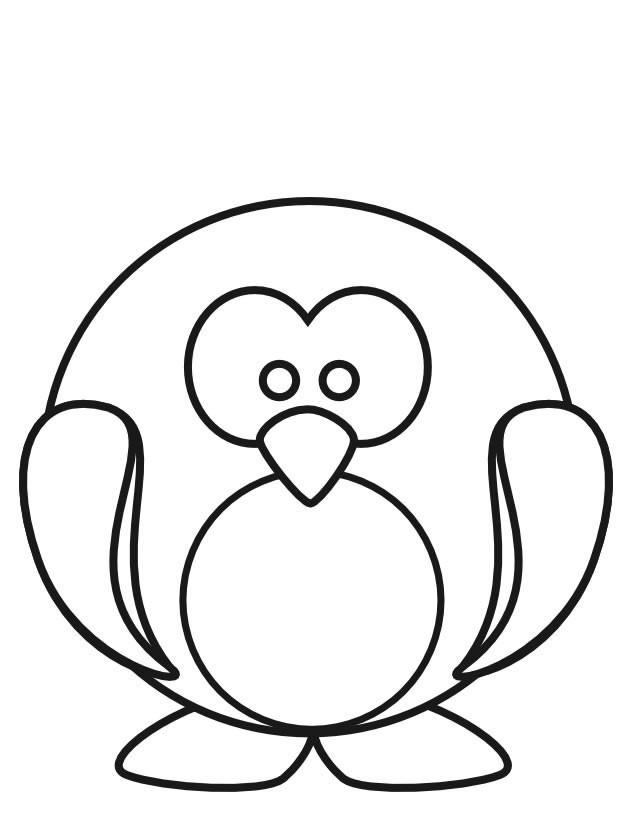 Coloriage et dessins gratuits Pingouin dessin pour enfant à imprimer