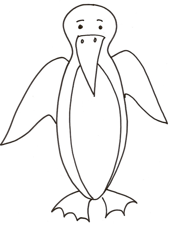 Coloriage et dessins gratuits Un pingouin à imprimer