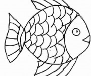 Coloriage et dessins gratuit Poisson au crayon à imprimer