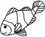 Coloriage Poisson couleur